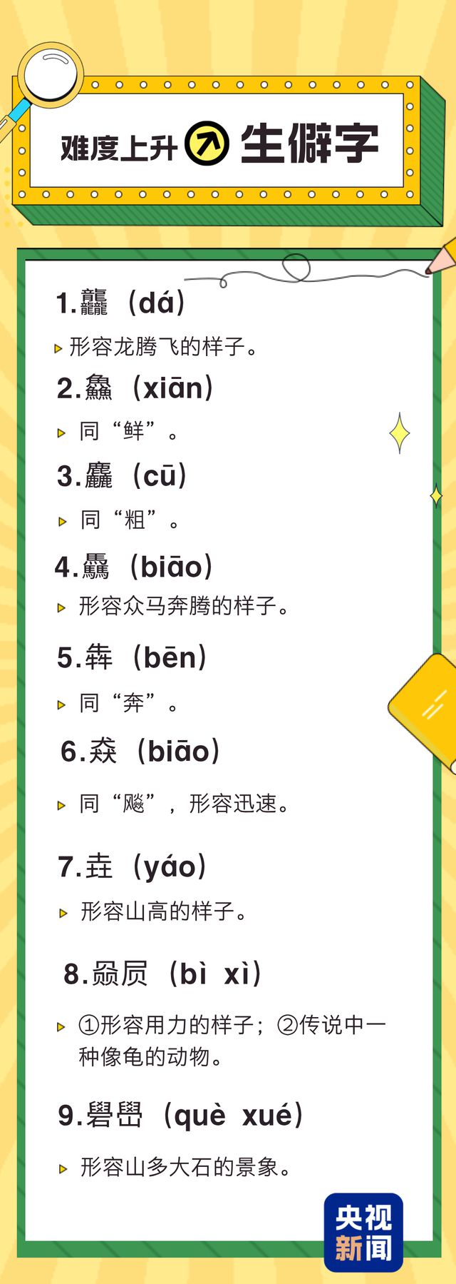 “一qí红尘妃子笑” 这些字你都读对了吗