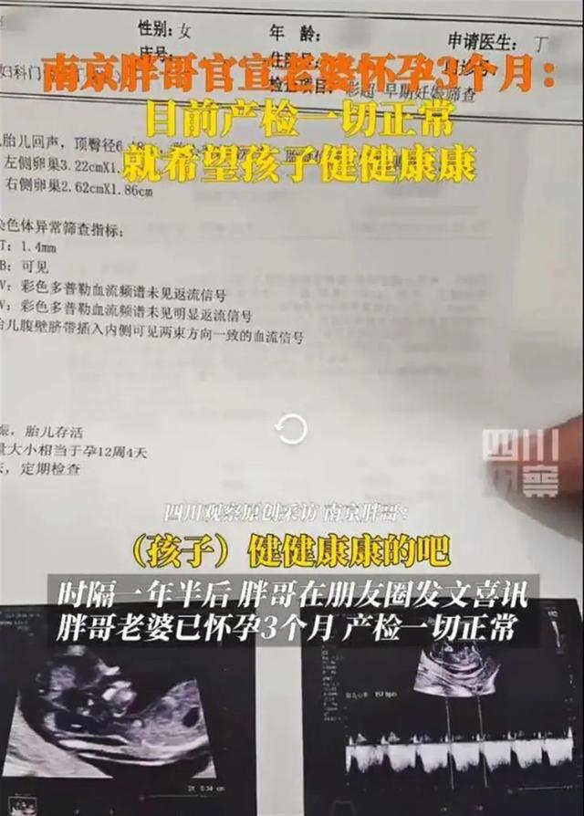 “南京胖哥”喜得二胎：弟弟和姐姐很像！大女儿“奶糖”出生仅21天离世